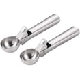 thumbnail image 1 of Cuchara para helado - Cuchara para helado reutilizable de 2 piezas Cuchara para helado de acero inoxidable 304 con, 1 of 5