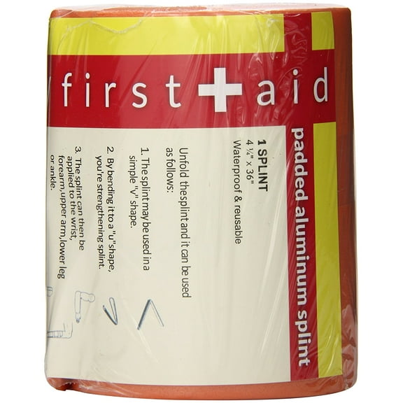 Ever Ready First Aid Universal Fit Reusable Aluminum Splint, 36 Inch Rolled, 5 Ounce