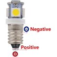 thumbnail image 4 of 10 Pcs Ampoules LED E10 6V Blanc Froid 5SMD 0.5W 50LM (Blanc Froid), 4 of 4