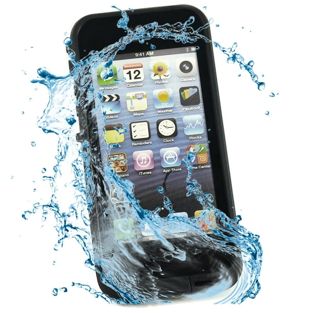 Waterproof Shockproof Iphone 5 Case Black Electronix Express Walmart Com Walmart Com