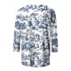 thumbnail image 5 of Awdenio - Camisetas de manga larga para mujer, blusas holgadas con estampado juvenil, blusas informales con cuello en V y mangas 3/4, 5 of 5