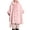 #B Pink, variant on Womens Cape Loose Fit Plaid Fleece Lined Thickened Christmas Snowflake Print Wraps Coat Fur Collar Knit Batwing Sleeve Comfortable Warm Windproof Cold-Resistant Fringe Cappa