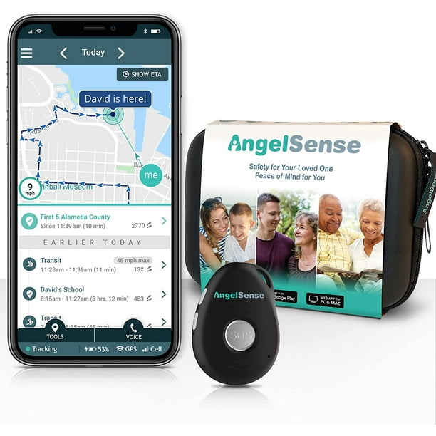 Traceur GPS personnel AngelSense pour enfants, adolescents