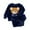 Navy, variant on CYRBOKO Pajama Sets for Boys, Elastic Waist Long Sleeve Gift Thermal Winter Loungewear Khaki Size 6-7 T