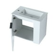 thumbnail image 3 of 22'' Bathroom Vanity With Ceramic Sink, Bathroom Vanity Sink Combo, Ample Storage Space, Wall-Mounted Modern Bathroom Storage Cabinet, Quick Assembly Bathroom Cabinet Corner Cabinet, 3 of 5