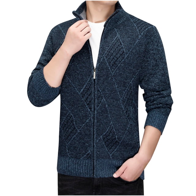 Pull en Molleton pour Homme en Maille pour l'Automne et l'Hiver