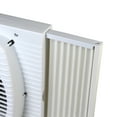 Comfort Zone Reversible Exhaust Twin Window Fan, 3Speed Dual Blade