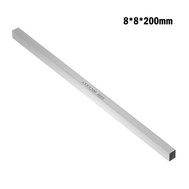 White Steel Bar CNC Lathe Tools HSS Square Steel Bar 200mm for Milling Turning