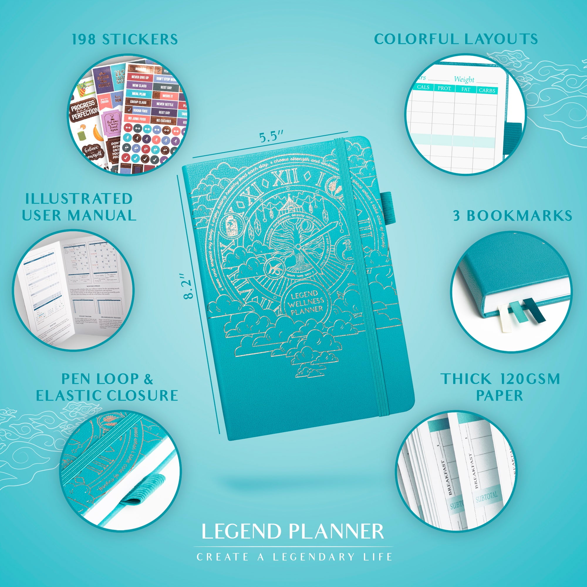 Legend Wellness Planner & Food Journal