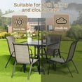thumbnail image 4 of LAZY BUDDY 5-Piece Patio Dining Set, All Weather Outdoor Table with 4 Stackable Chairs for Garden Backyard Deck, 4 of 9