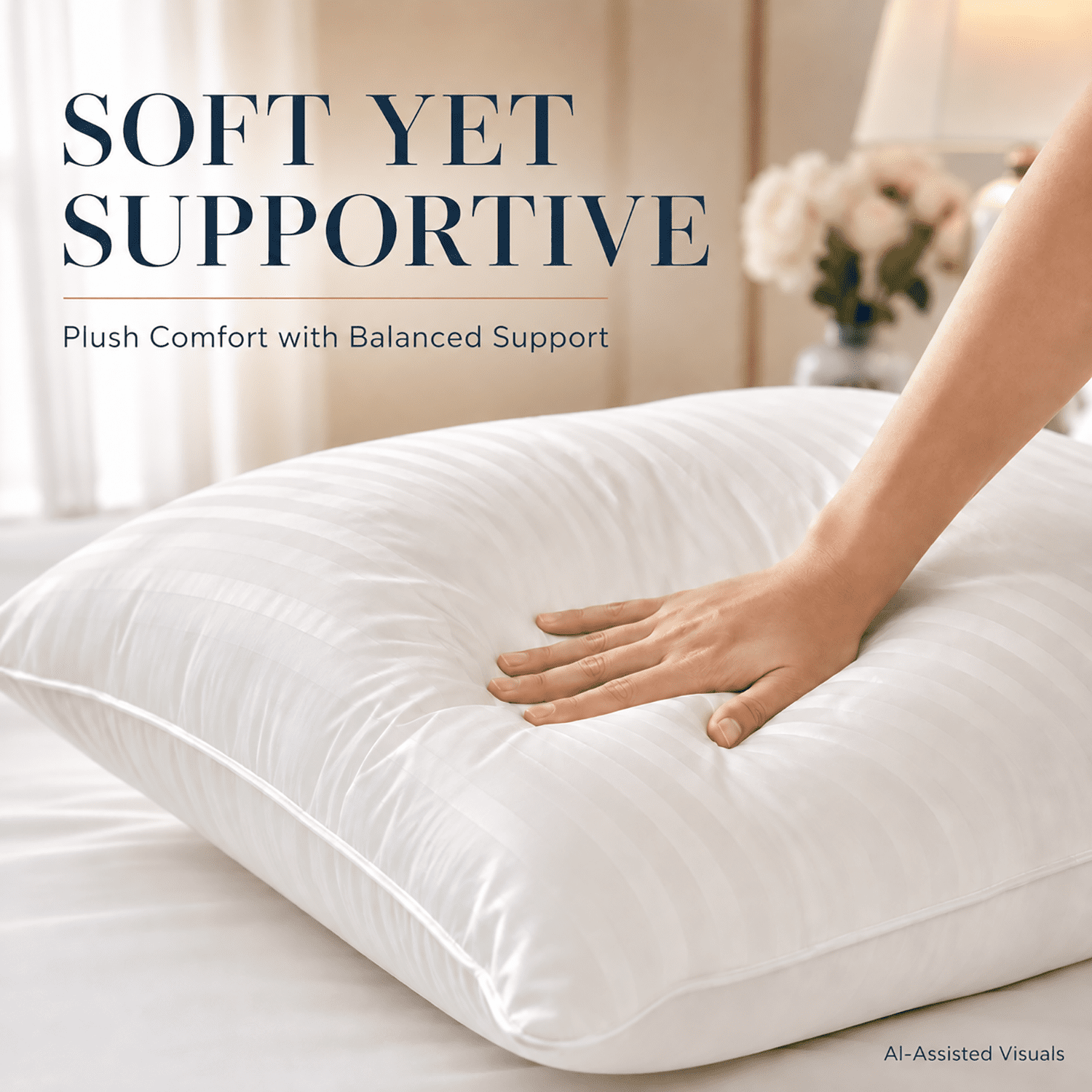 SORMAG Bed Pillows 2 Pack King Size Pillows Set of 2 Hypoallergenic Hotel Gusseted Down Alternative Pillow for Beds Side and Back Sleeper 20 x 36 inches