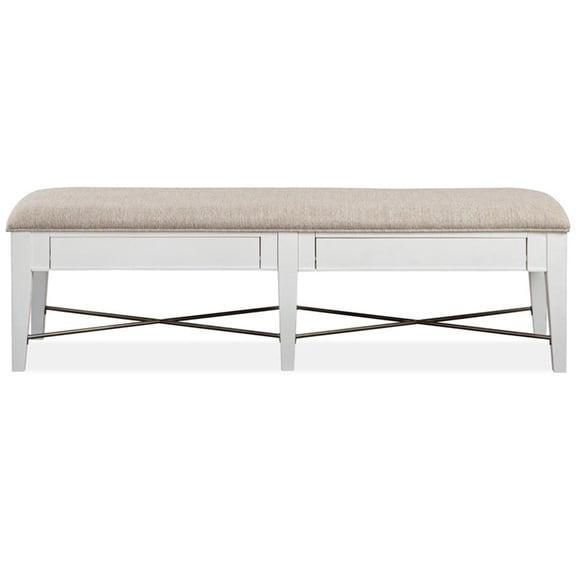 Magnussen Heron Cove Bench with Upholstered Seat
