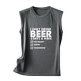 thumbnail image 5 of DailyTrove Women's "I Can't Breathe Without Beer" Graphic Tank Top - Cotton-Blend Casual Daily & Lounge Wear, Humorous for Outings, 5 of 5