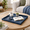 Navy Blue-20" x 20" x 1.5", variant on 40 * 20 Inch Rectangular Ottoman Tray | Textured Pu Leather Waterproof & Heat-resistant Storfor Coffee/dining Tables Sofa Bed Ent