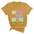 thumbnail image 1 of Plebaso T-Shirts de Pâques pour Femmes Manches Courtes Imprimés Graphiques Hauts Été Décontractés Amples, 1 of 6