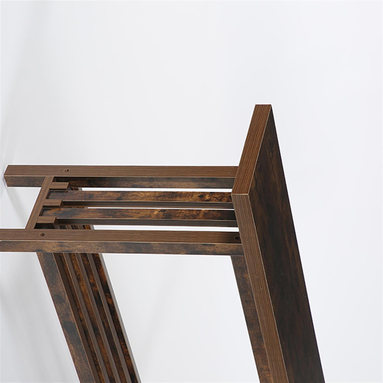 Demi Bonn 66.9" Console Table, Farmhouse Entryway Table Sofa Table Behind Couch, Foyer Display Table, Brown