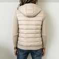 thumbnail image 5 of Luvrsol Winter Coats for Women Hooded Quilted Puffer Jacket Full Zip Warm Coat Outerwear, Beige S-2XL, 5 of 7