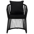 thumbnail image 5 of 5 Piece Patio Dining Set with Cushions Black, 5 of 8