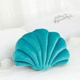 thumbnail image 2 of ABPETE Shell Pillow Accent Decorative Throw Pillows Seashell Shaped Soft Pillow Cushions Push Home Decor Pillows for Living Room Bedroom Couch Sofa(Lake Blue,13 X 10 Inches), 2 of 11