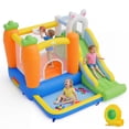 thumbnail image 1 of Gymax Rabbit Inflatable Playground w/Climbing Wall Slide & Ball Pit 480W Blower, 1 of 10