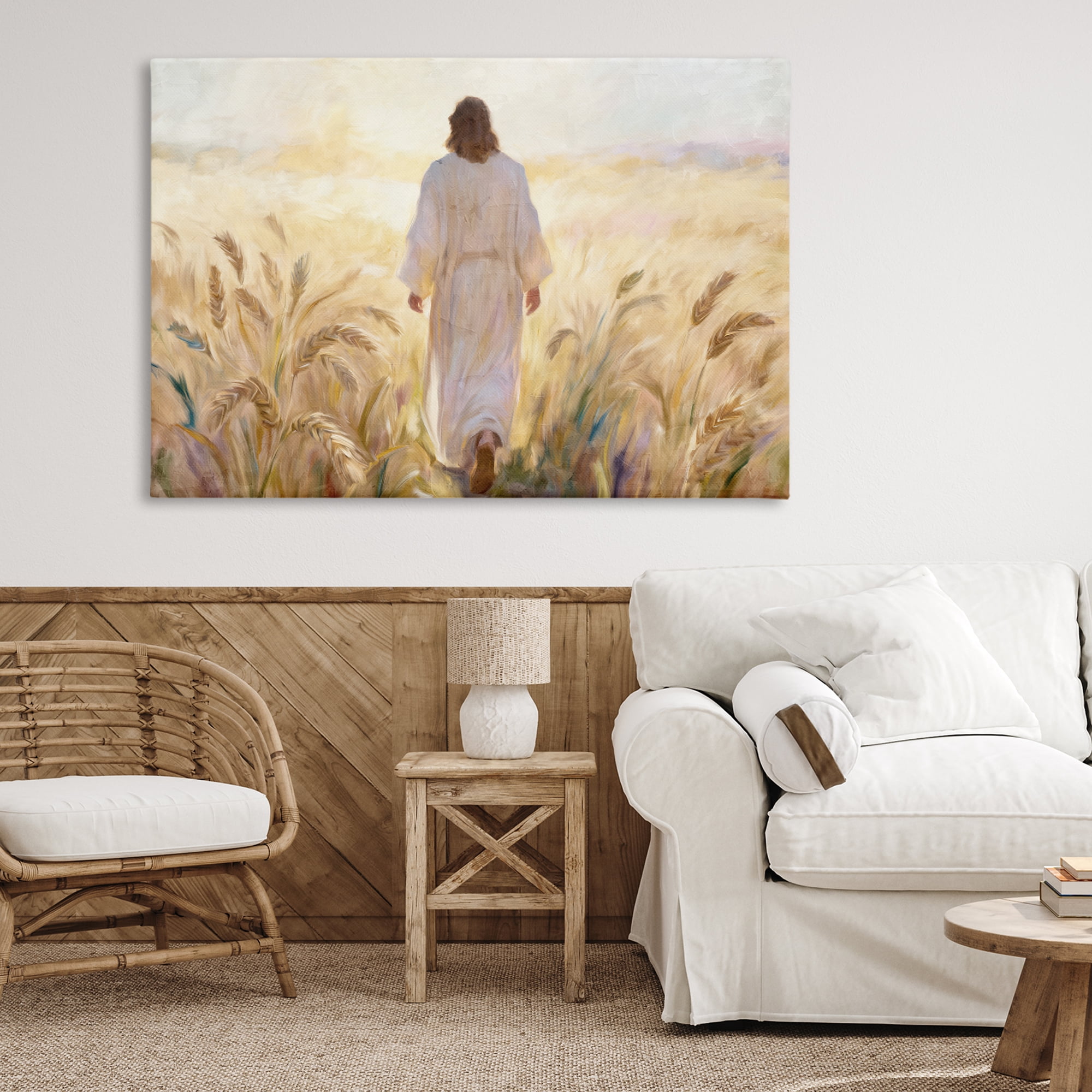 Stupell Industries In His Steps Walking Faithfully Canvas Wall Art, design by Kim Allen