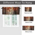 thumbnail image 6 of Autumn Kitchen Window Curtain Valance Maple Leaf Natural Landscape Vintage Window Window Treatment Valance Curtains for Bathroom 54 by 18 in, 1 Panel, 6 of 6