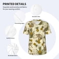 thumbnail image 5 of Fotbe Monkeys and Pinealpples Baseball Jersey Shirt for Men and Women, Casual Short Sleeves Button Down T-Shirt-4X-Large, 5 of 9