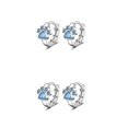 thumbnail image 1 of Sonducket 1 par de pendientes de cobre, joyería de moda, mano de obra fina, superficie lisa ligera, suministros de moda para mujer Azul 2Conjunto, 1 of 6
