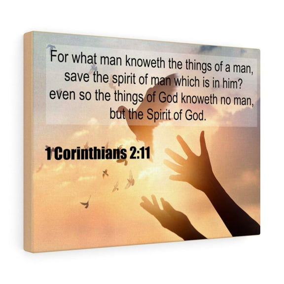 Scripture Walls  Spirit of God 1 Corinthians 2:11 Christian Wall Art Print Ready to Hang Unframed