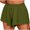 Army Green, variant on Uaswgudfs Women's Flowy Summer Casual Shorts – High Waist, Ruffled Hem & Chiffon Elastic Comfort Army Green L