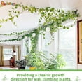 thumbnail image 5 of Spencer 100Pcs Plant Climbing Wall Fixture Clips, Self-Adhesive Hook Vines Traction Invisible Holder Supporting Wire Fixing, Green Leaf Simulation for Garden Wall Clip, 5 of 8