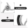 thumbnail image 3 of ETHZZLE 2 Pcs Roues avant de Fauteuil Roulant en Alliage d'Aluminium Roulettes Résistantes à l'Usure pour Utilisateurs de Fauteuil Roulant, 3 of 5