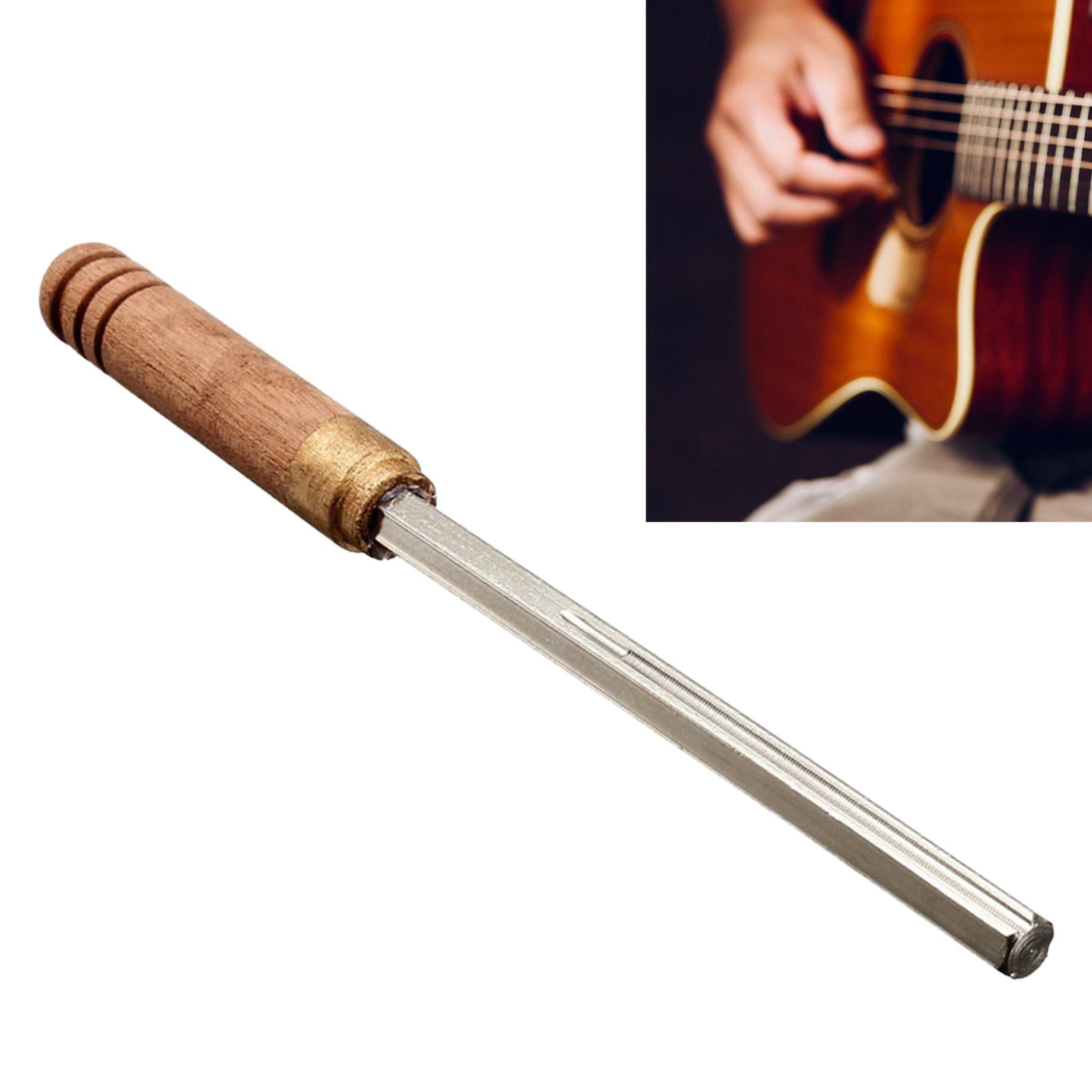 QccHieUs Guitar Fret Crowning Edges File Fret Leveling with 3 Crowning Grooves for Music