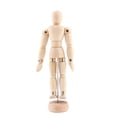 thumbnail image 4 of Maniquí de madera, clase de arte, dibujo de figuras de madera, maniquí de arte, hombre de madera articulado, rendimiento lleno de energía, 4 of 14