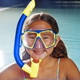 thumbnail image 4 of (2 pack) Dolfino Youth Mask and Snorkel Set for Children, Blue/Yellow, Unisex, 4 of 9