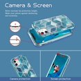 thumbnail image 2 of Case for Apple iPhone 11 Case 6.1 Inch,Dual Layer Hybrid Bumper Clear Cute Navy Blue Marble Design Soft TPU+Hard Back Heavy Duty Anti-Scratch Shockproof Protective Phone Case - Blue/Marble., 2 of 7