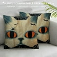 thumbnail image 3 of PHYHOO Halloween Pillow Covers  Halloween Ghost Cat Pillowcase Holiday Farmhouse Throw Pillows Indoor Outdoor Couch Cushion Case for Home Sofa Decor, 3 of 5