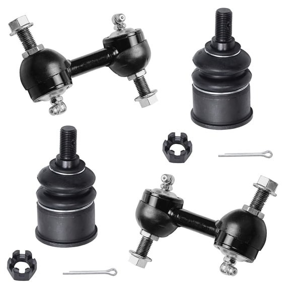 Detroit Axle - Complete 4pc Front Sway Bar Links and Lower Ball Joints Kit Replacement for 2009 2010 2011 2012 2013 2014 Acura TSX - [2008-2012 Honda Accord]