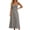 Black, variant on Womens Summer Dresses Striped Sleeveless Square Neck A Line Dress Soft Casual Lounge Maxi Dress Brown S