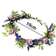 thumbnail image 2 of Diadema de flores bohemias, corona para el pelo, guirnalda Floral, corona, tocado de Halo con cinta, fiesta, Festival de boda, 2 of 5