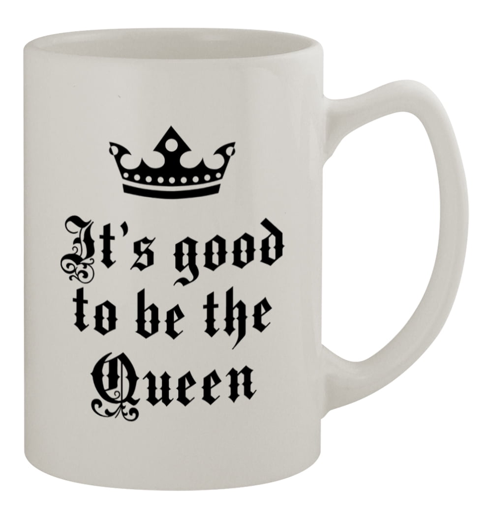 Funny 14oz White Travel Mug Valentine's Day Love Good To Be Queen #139 