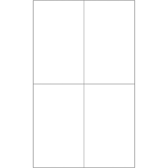 Tape Logic Laser Label,Rect,4 1/4x7",White,PK400 LL132