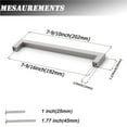 thumbnail image 3 of Knobelite 30 Pack Stainless Steel Kitchen Cabinet Handles Hole Centers 7-1/2 inch 192mm Square Cabinet Pulls Brushed Satin Nickel Dresser Drawer Pulls, 3 of 6