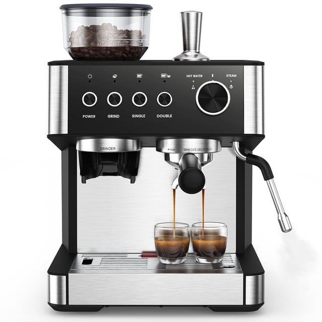Máquina de espresso Electactic de 20 bares con molinillo de café