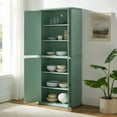 thumbnail image 6 of Crosley Furniture Holbrook Kitchen Storage Pantry Cabinet in Seafoam Blue, 6 of 11