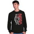 thumbnail image 5 of Retro Astronaut NASA Worm Logo Long Sleeve TShirt Men Women Brisco Brands S, 5 of 6