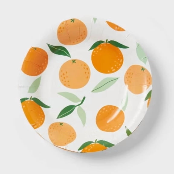 Orange Fruit Snack Plate 20ct - Spritz
