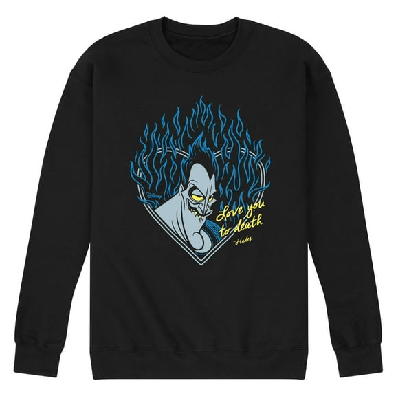Disney Villains - Love You To Death - Men's Crew Neck Fleece Pullover
