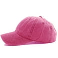 thumbnail image 2 of Spring Washed Cotton Lovers Baseball Cap Women Casual Cap cap Breathable sun hat Men Snapback Adjustable Breathable Solid Hats, 2 of 3