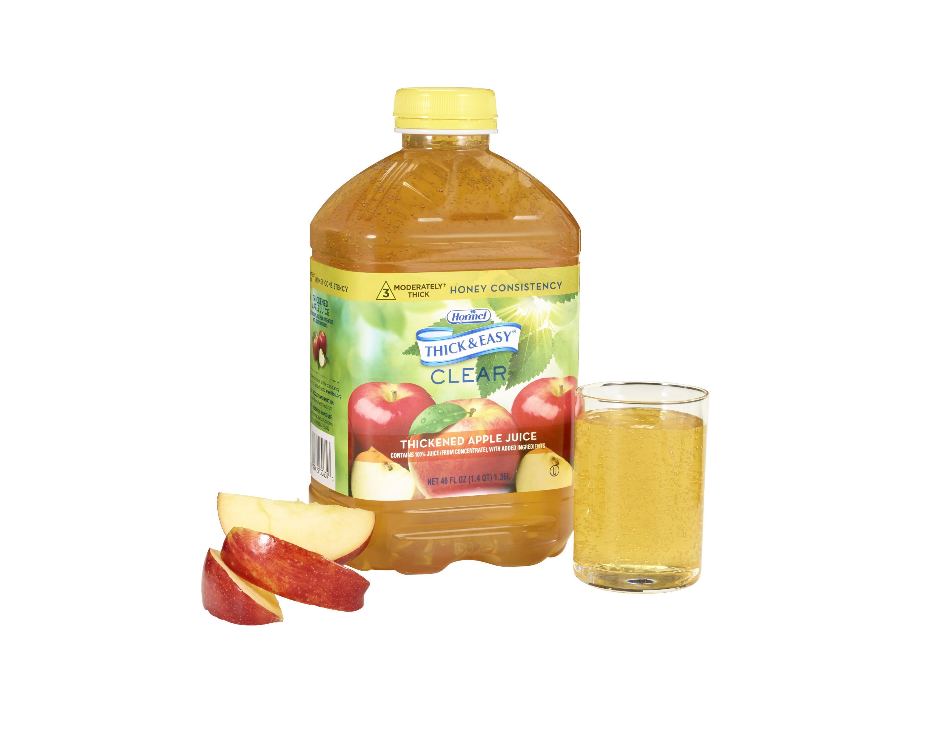 Hormel Thick & Easy Clear Thickened Apple Juice of Vitamin C 46 FL OZ PACK OF 6 Best BY: 09-12-2024